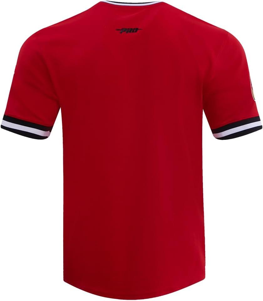 imagePro Standard Mens NFL Retro Classics Short Sleeve TeeRedBlack