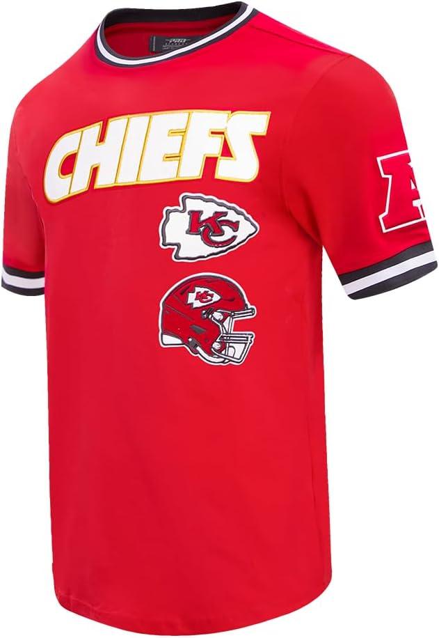 imagePro Standard Mens NFL Retro Classics Short Sleeve TeeRedBlack