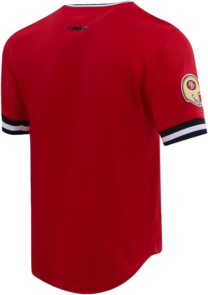 imagePro Standard Mens NFL Retro Classics Short Sleeve TeeRedBlack