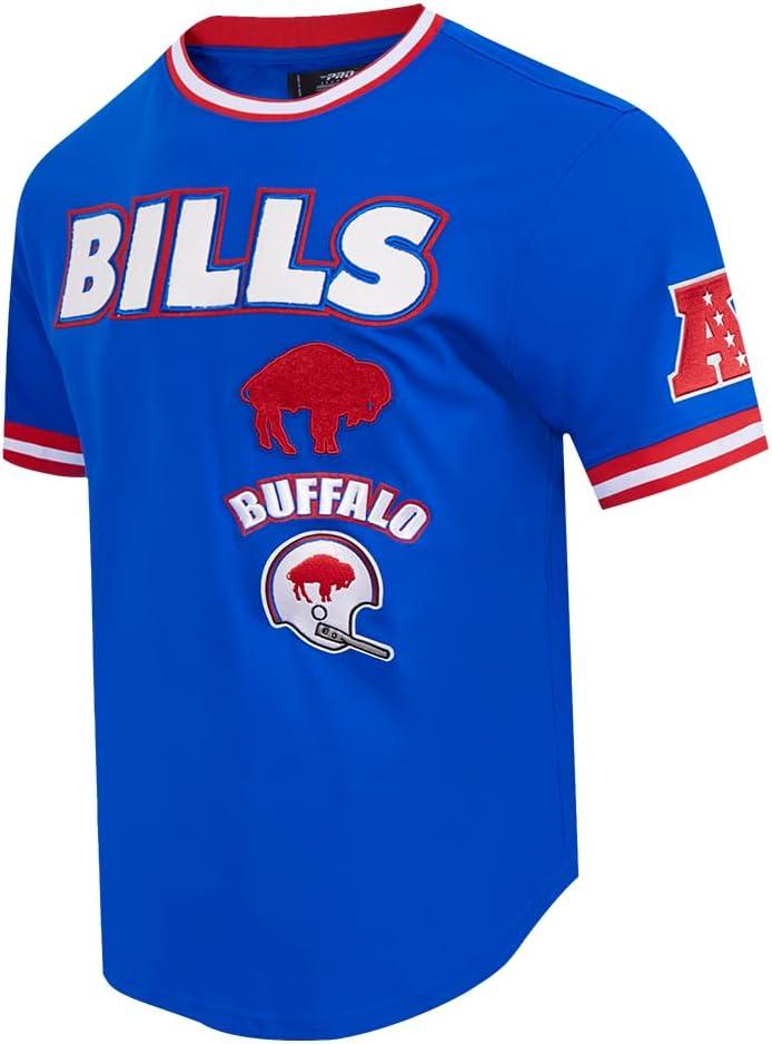 imagePro Standard Mens NFL Retro Classics Short Sleeve TeeRoyal BlueRed