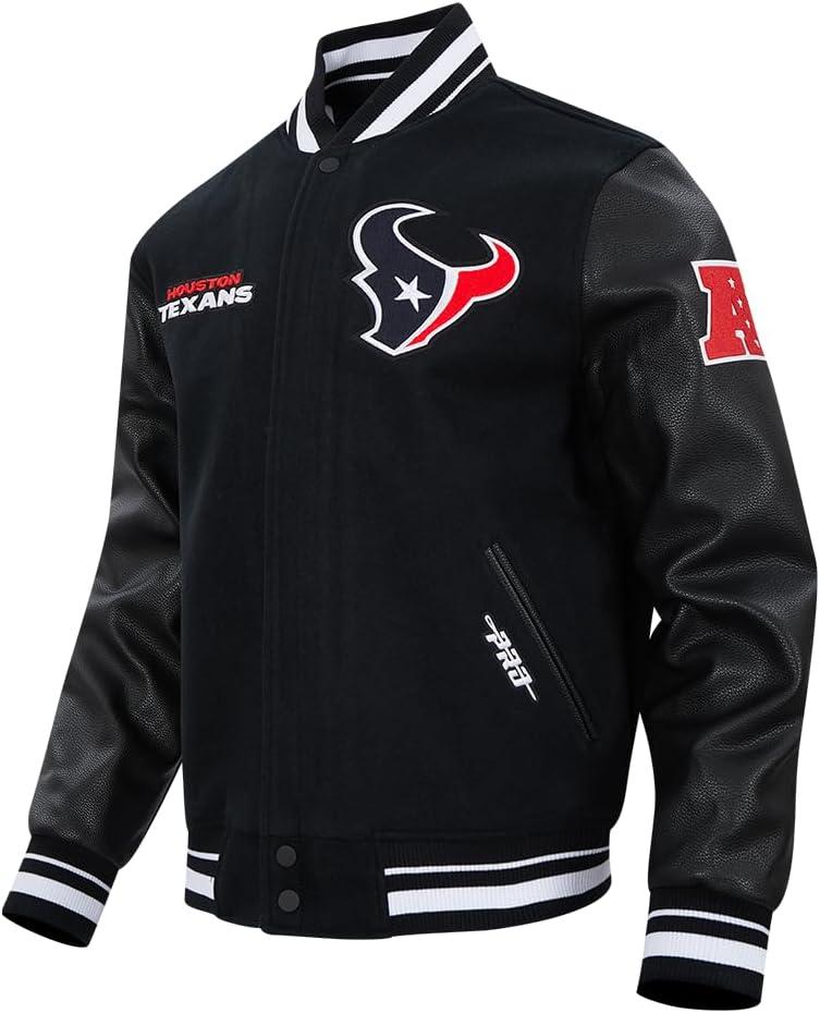 imagePro Standard Mens NFL Retro Classics Varsity JacketBlack