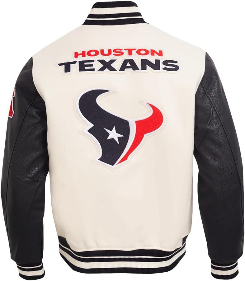 imagePro Standard Mens NFL Retro Classics Varsity JacketOffwhite