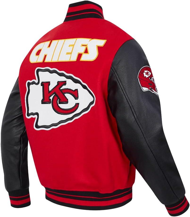 imagePro Standard Mens NFL Retro Classics Varsity JacketRed