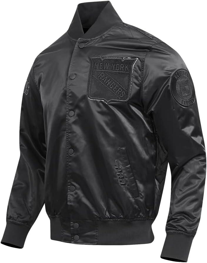 imagePro Standard Mens NHL Classic Satin JacketTriple Black