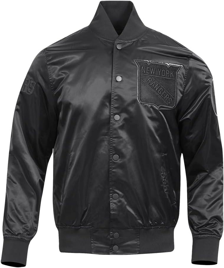 imagePro Standard Mens NHL Classic Satin JacketTriple Black