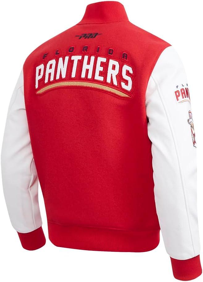 imagePro Standard Mens NHL Classic Varsity JacketRedWhite