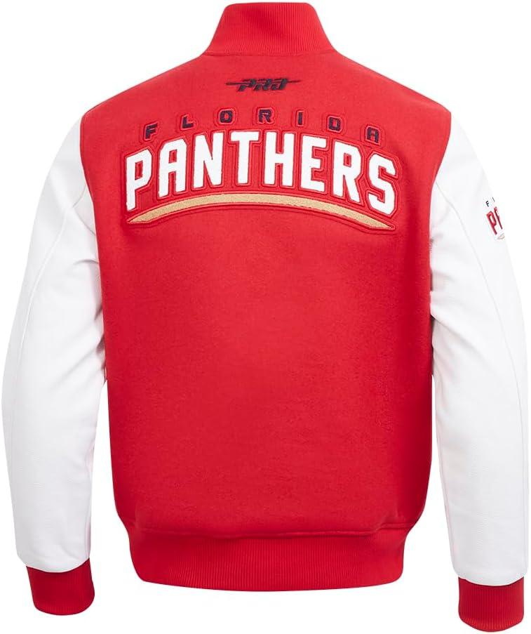 imagePro Standard Mens NHL Classic Varsity JacketRedWhite