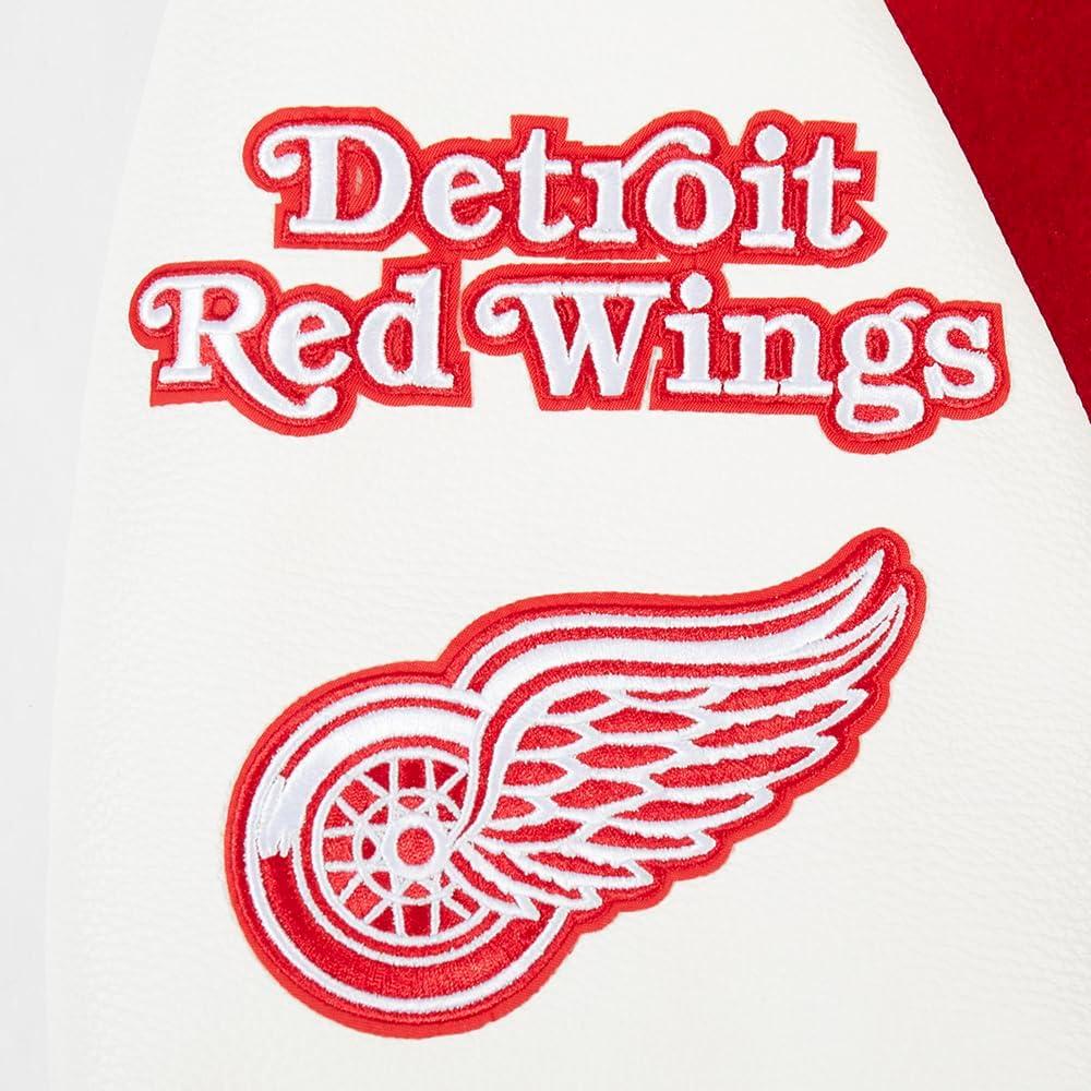 imagePro Standard Mens NHL Classic Varsity JacketRedWhite