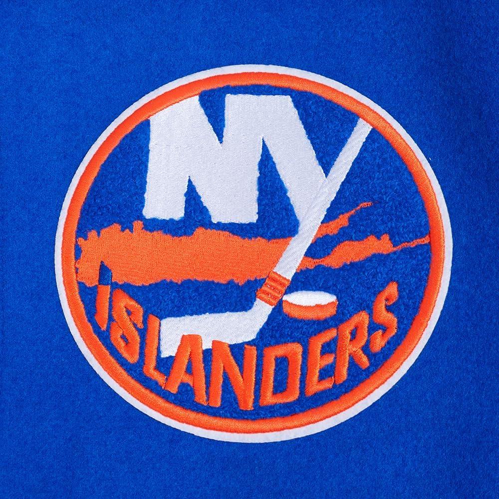 imagePro Standard Mens NHL Classic Varsity JacketRoyal BlueWhite