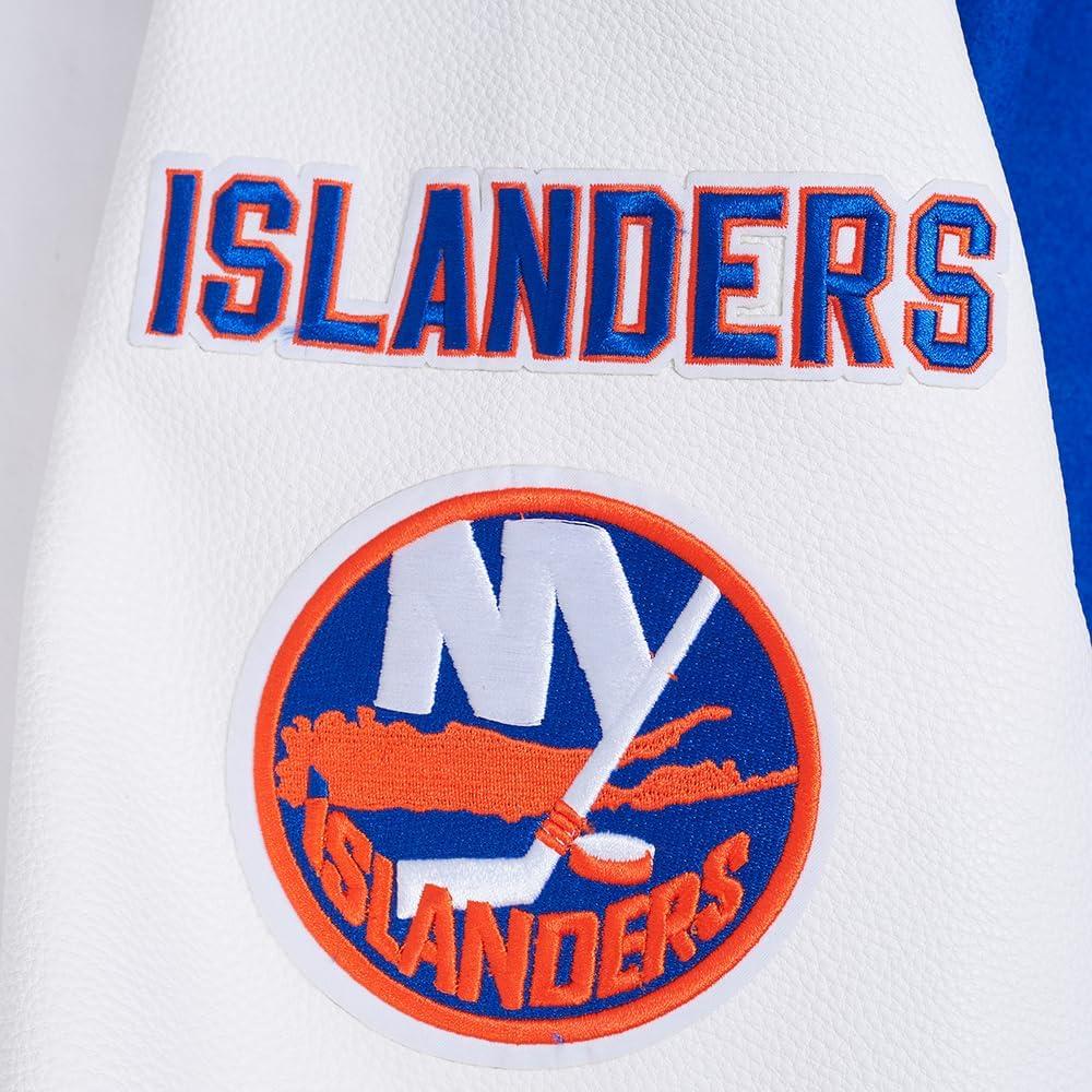 imagePro Standard Mens NHL Classic Varsity JacketRoyal BlueWhite