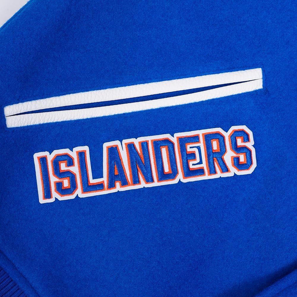 imagePro Standard Mens NHL Classic Varsity JacketRoyal BlueWhite