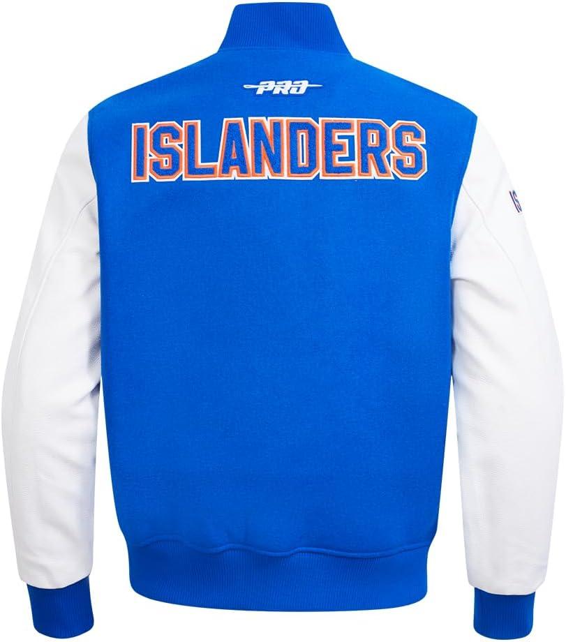 imagePro Standard Mens NHL Classic Varsity JacketRoyal BlueWhite
