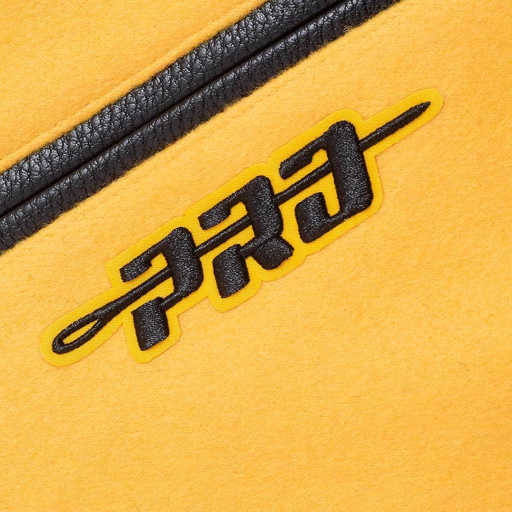 imagePro Standard Mens NHL Classic Varsity JacketYellowBlack