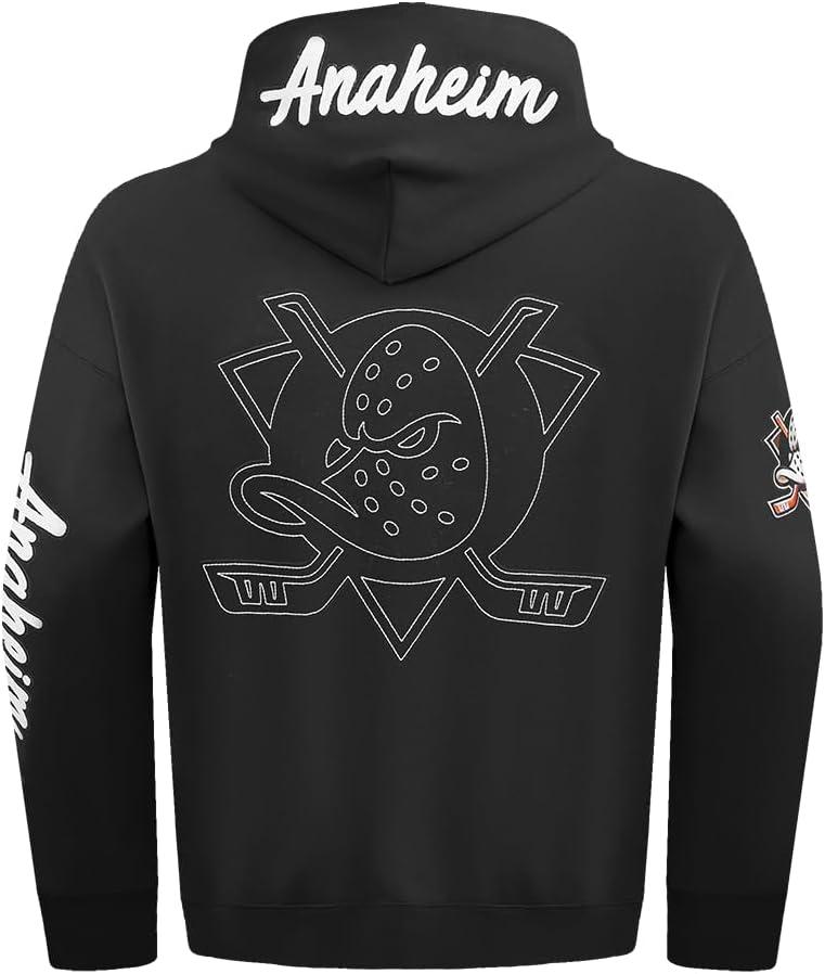 imagePro Standard Mens NHL Paint The City Fleece Pull Over HoodieMidnight NavyRedMidnight Navy