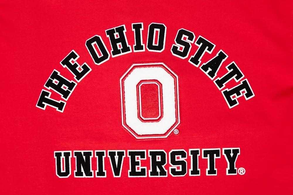 imagePro Standard Mens Ohio State University Classic Chenille Short Sleeve Tee Red L