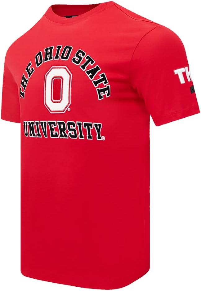 imagePro Standard Mens Ohio State University Classic Chenille Short Sleeve Tee Red L