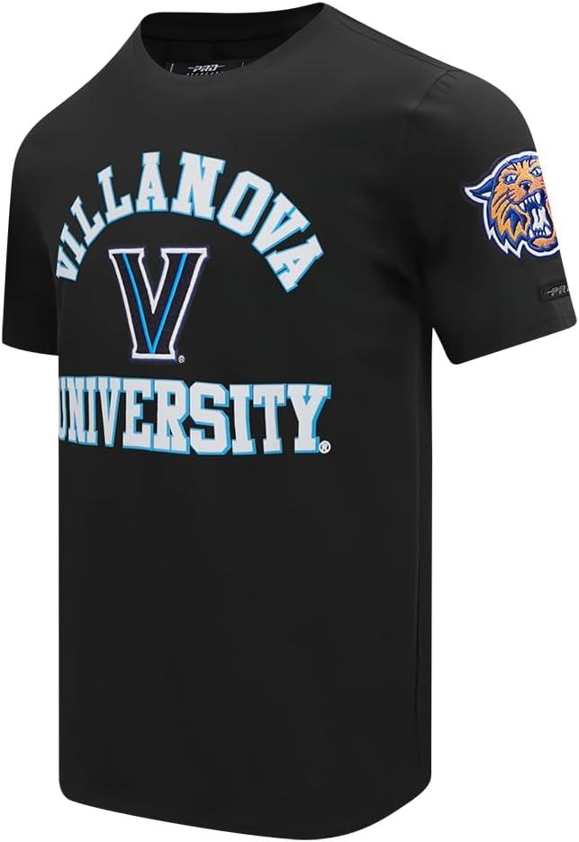 imagePro Standard Mens Villanova University Classic Chenille Short Sleeve Tee Black L