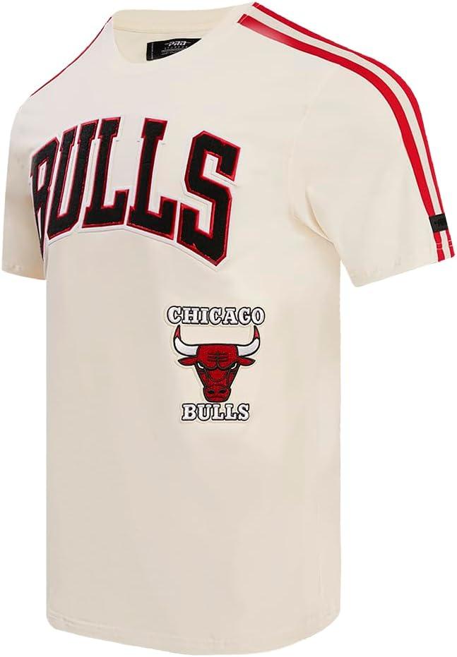 imagePro Standard NBA Mens Mens NBA Retro Classics Cotton Taping TeeEggshell Red