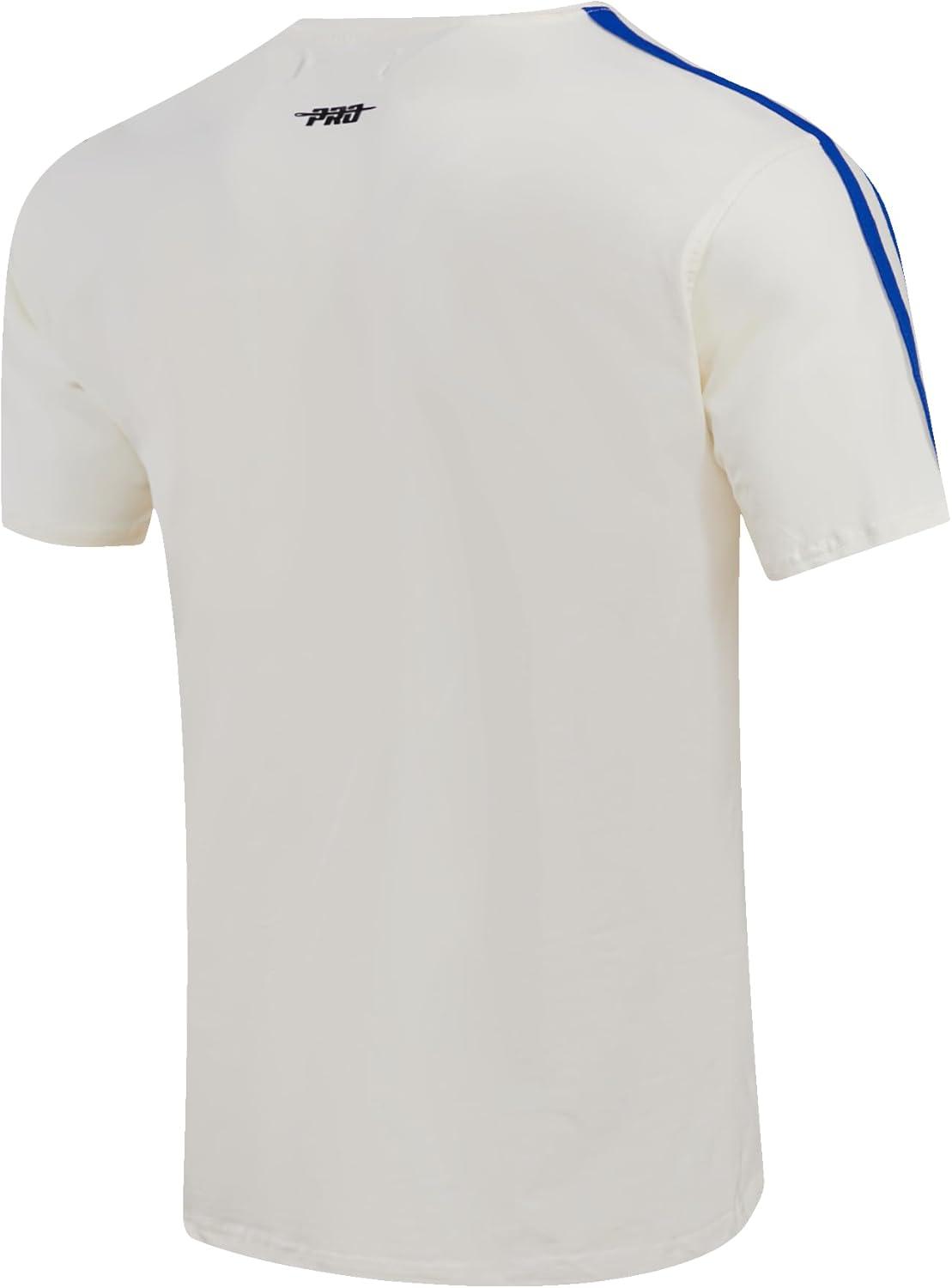 imagePro Standard NBA Mens Mens NBA Retro Classics Cotton Taping TeeEggshellRoyal Blue