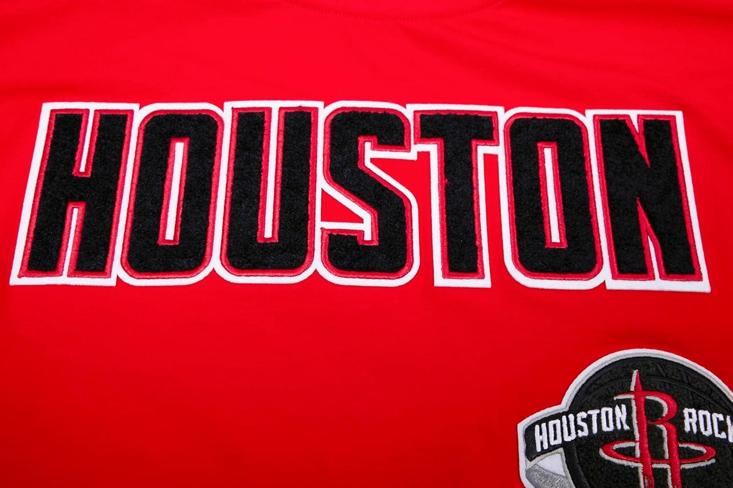 imagePro Standard NBA Mens Mens NBA Retro Classics Cotton Taping TeeRedBlack