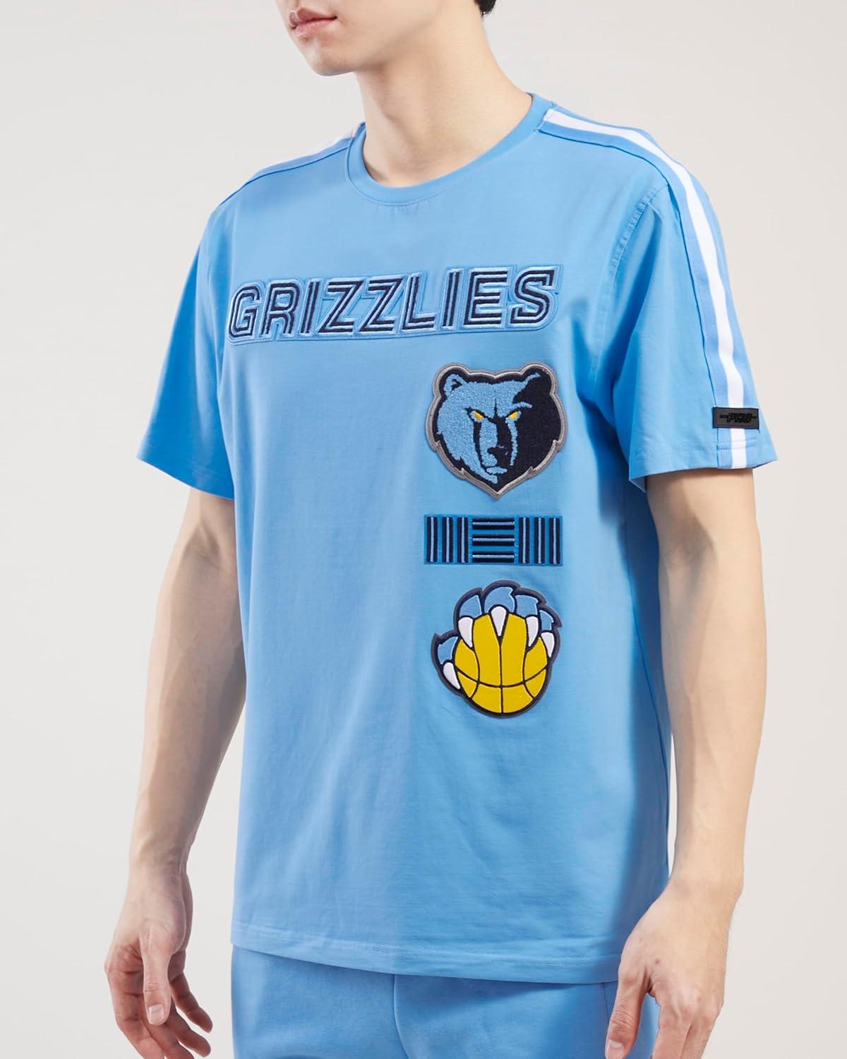 imagePro Standard NBA Mens Mens NBA Retro Classics Cotton Taping TeeUniversity Blue