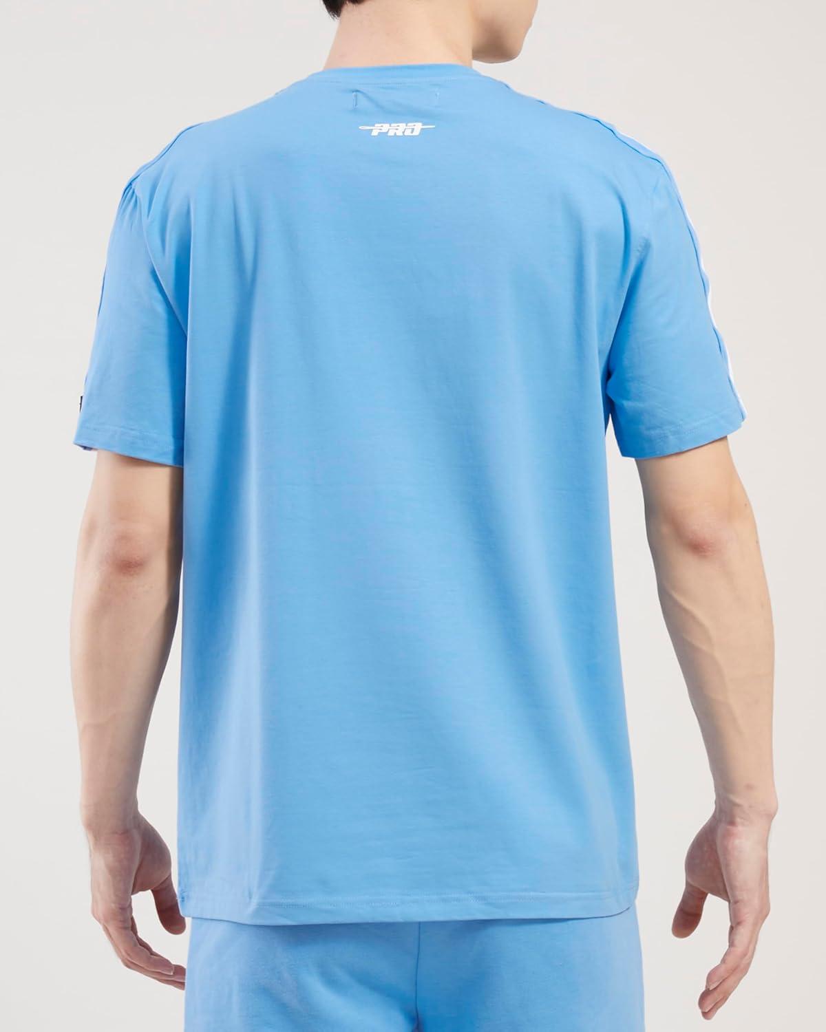 imagePro Standard NBA Mens Mens NBA Retro Classics Cotton Taping TeeUniversity Blue