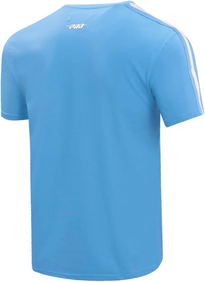 imagePro Standard NBA Mens Mens NBA Retro Classics Cotton Taping TeeUniversity Blue