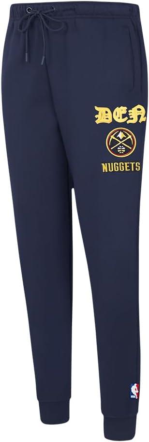 imagePro Standard NBA Womens Womens NBA Old English Brushed Back French Terry SweatpantMidnight Navy