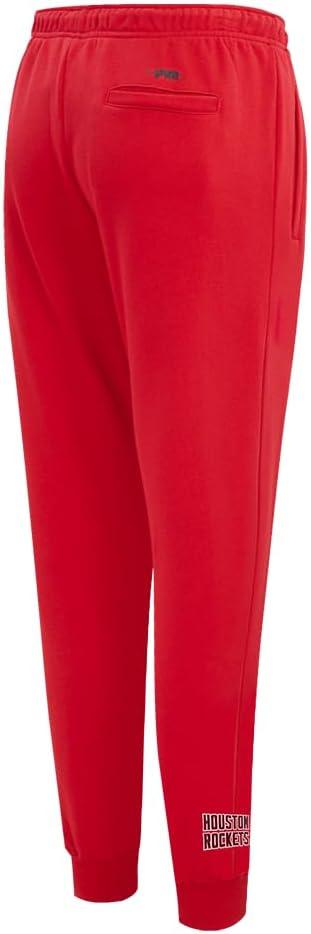 imagePro Standard NBA Womens Womens NBA Old English Brushed Back French Terry SweatpantRed