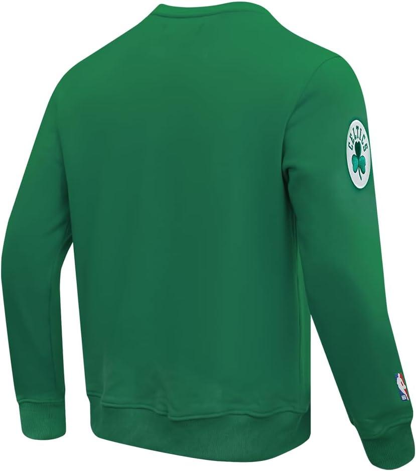 imagePro Standard NBA mens Mens Nba Old English Brushed Back French Terry Crewneck SweatshirtKelly Green