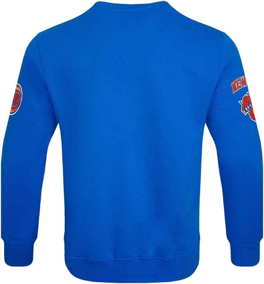imagePro Standard NBA mens Mens Nba Old English Brushed Back French Terry Crewneck SweatshirtRoyal Blue
