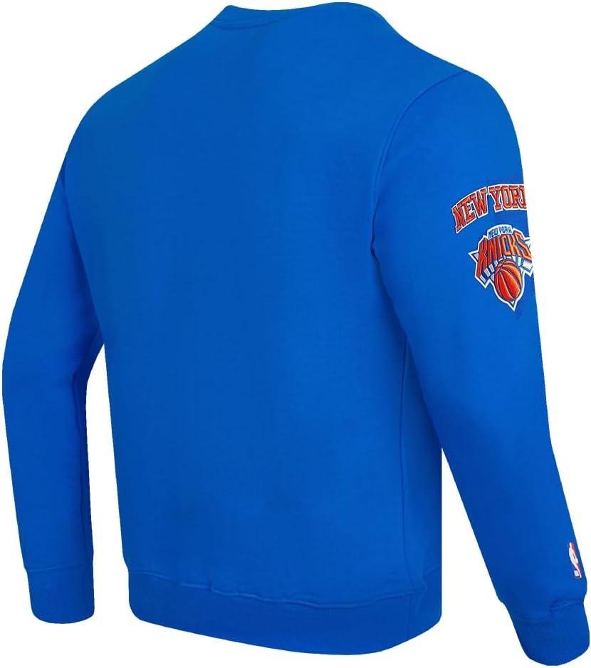 imagePro Standard NBA mens Mens Nba Old English Brushed Back French Terry Crewneck SweatshirtRoyal Blue