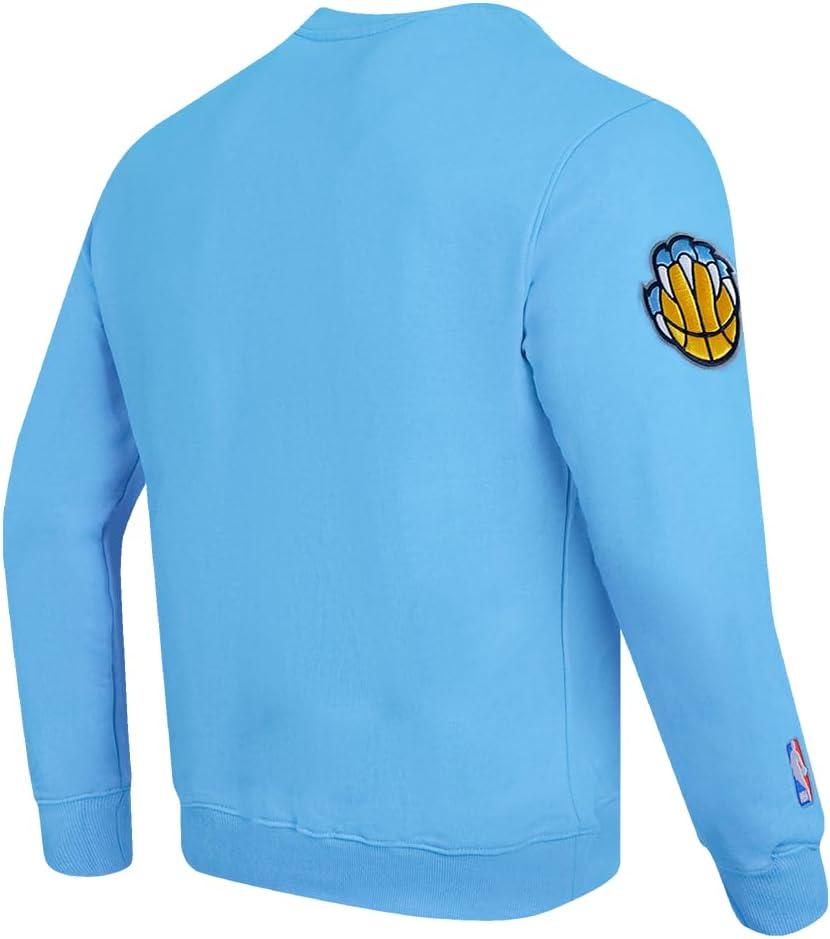 imagePro Standard NBA mens Mens Nba Old English Brushed Back French Terry Crewneck SweatshirtUniversity Blue