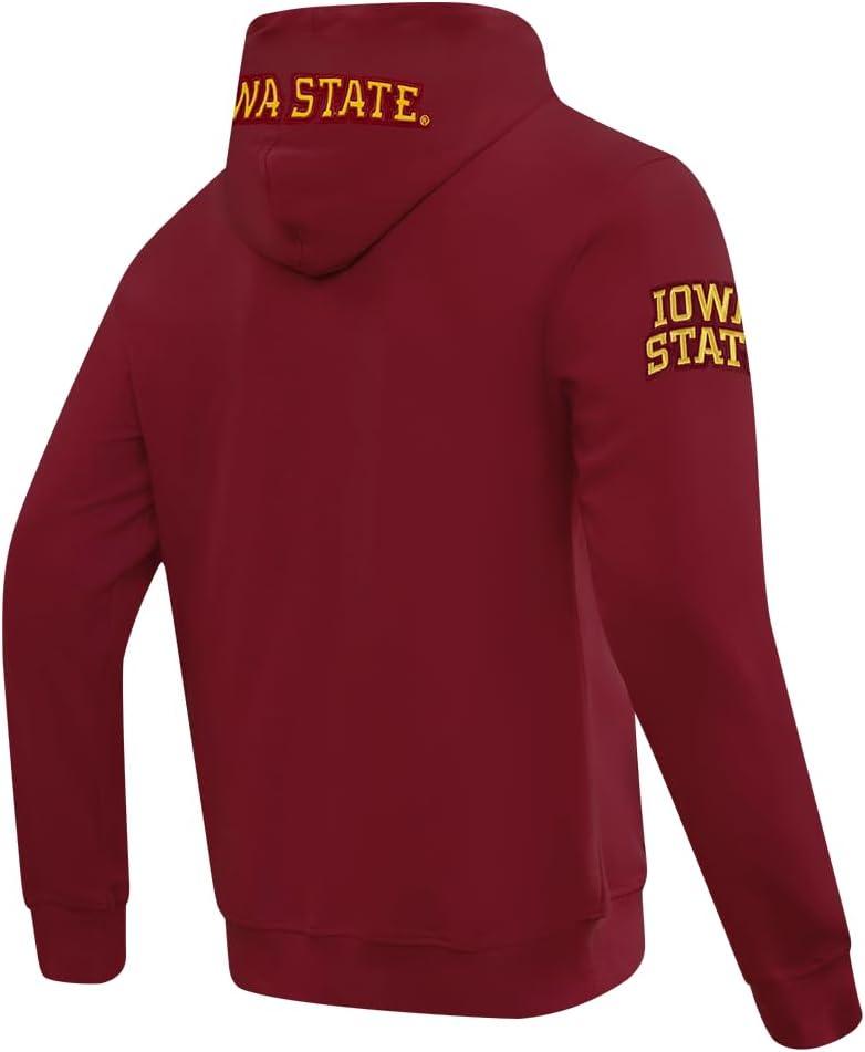 imagePro Standard NCAA mens Mens College Classic Chenille Cotton Double Knit Pull Over HoodieCardinal Red