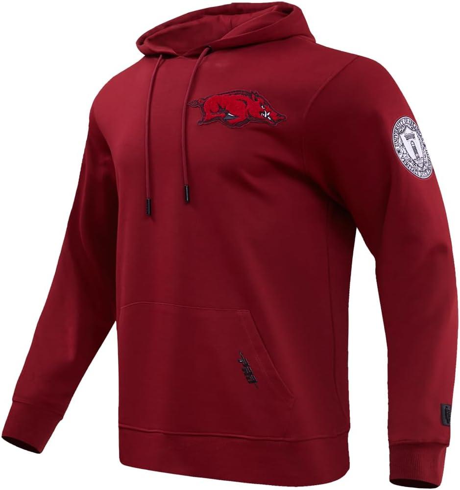 imagePro Standard NCAA mens Mens College Classic Chenille Cotton Double Knit Pull Over HoodieCardinal Red