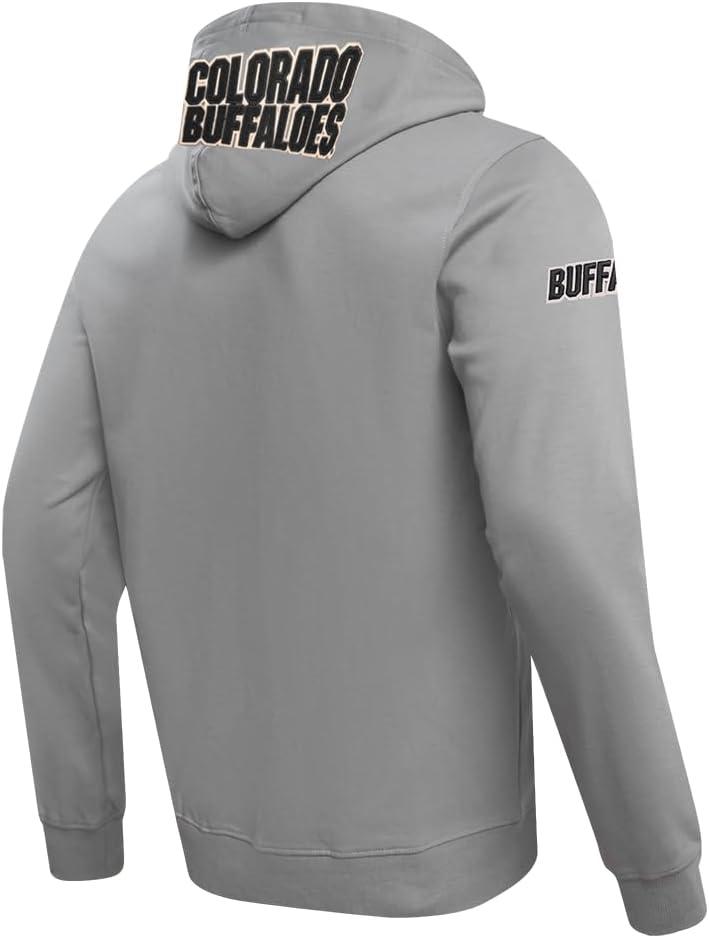 imagePro Standard NCAA mens Mens College Classic Chenille Cotton Double Knit Pull Over HoodieGray