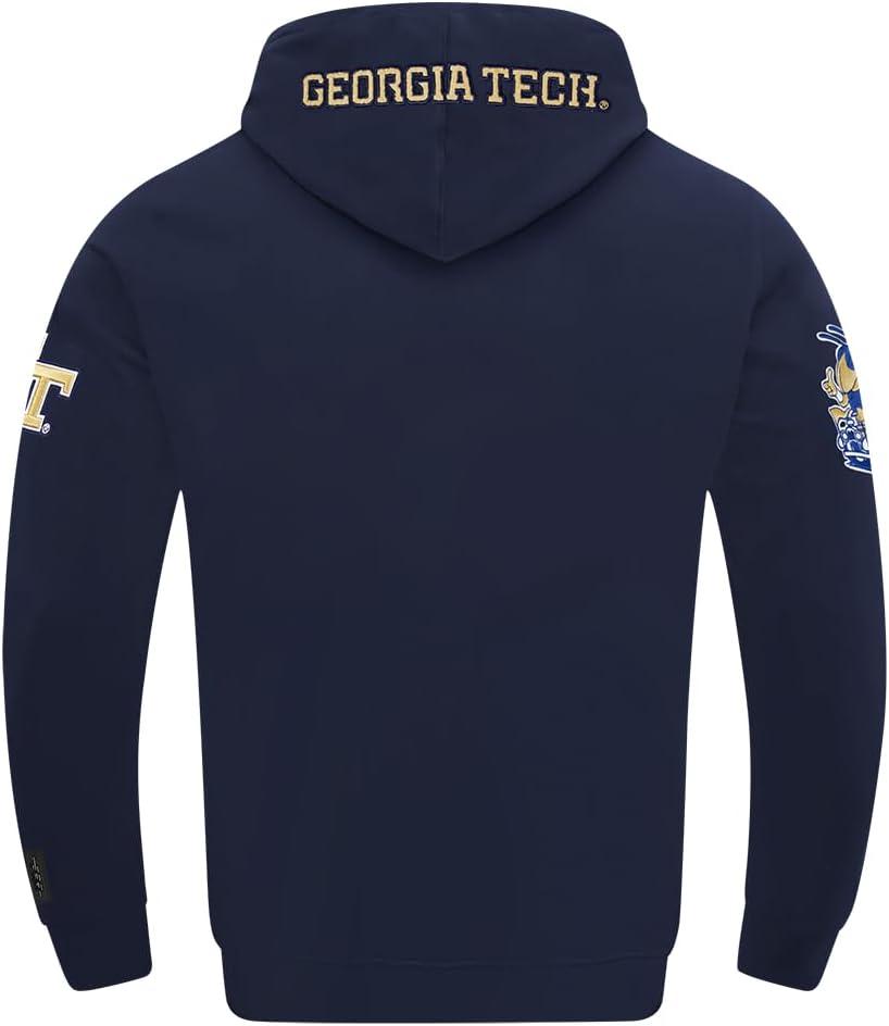 imagePro Standard NCAA mens Mens College Classic Chenille Cotton Double Knit Pull Over HoodieMidnight Navy