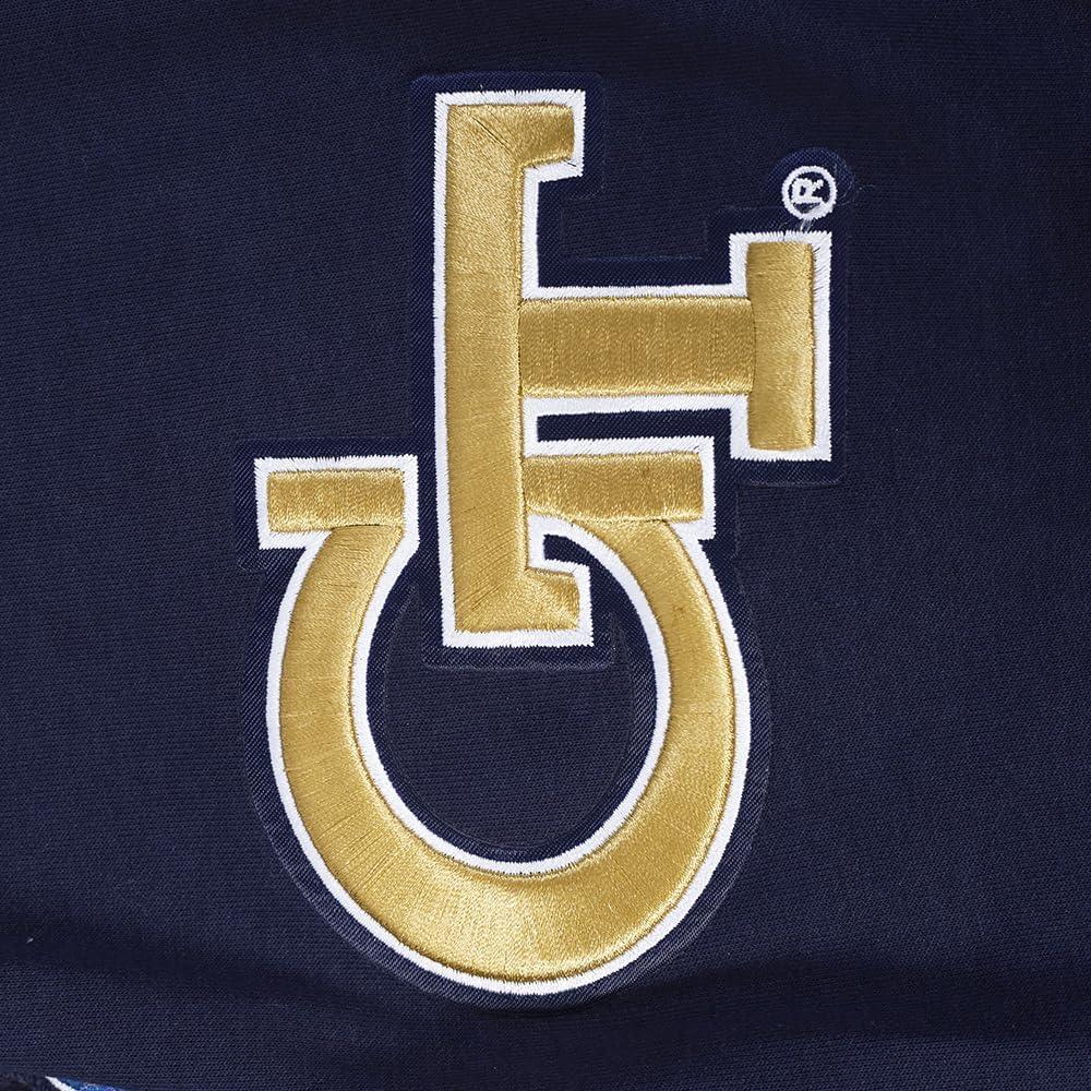 imagePro Standard NCAA mens Mens College Classic Chenille Cotton Double Knit Pull Over HoodieMidnight Navy