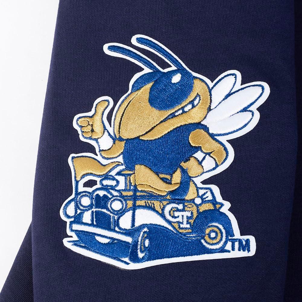 imagePro Standard NCAA mens Mens College Classic Chenille Cotton Double Knit Pull Over HoodieMidnight Navy