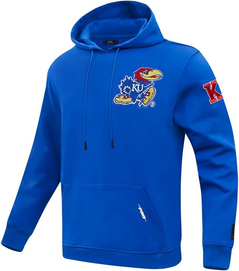 imagePro Standard NCAA mens Mens College Classic Chenille Cotton Double Knit Pull Over HoodieRoyal Blue