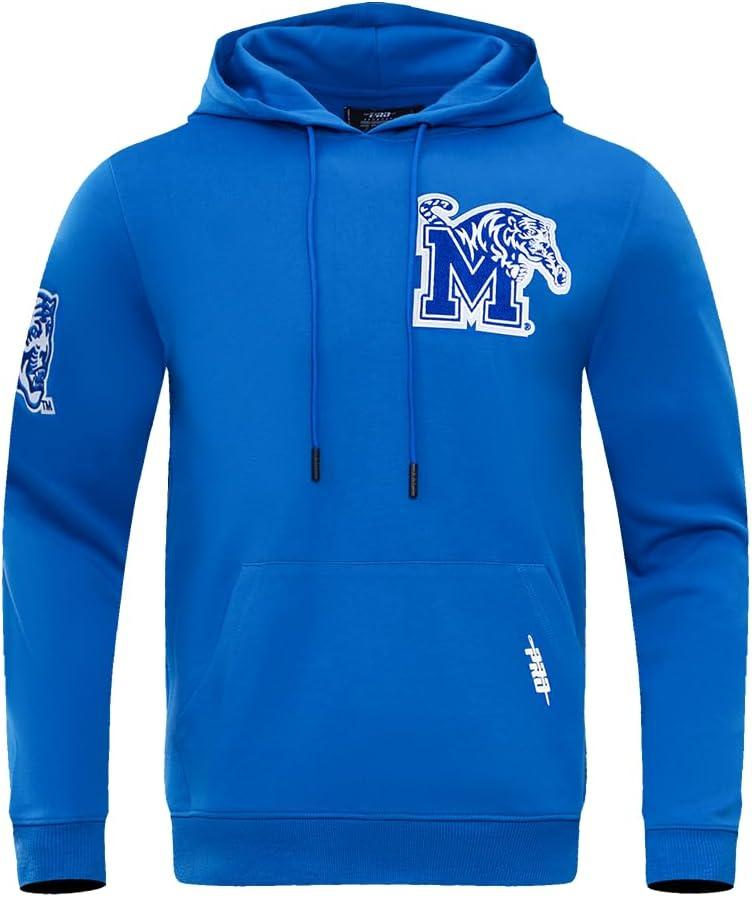 imagePro Standard NCAA mens Mens College Classic Chenille Cotton Double Knit Pull Over HoodieRoyal Blue