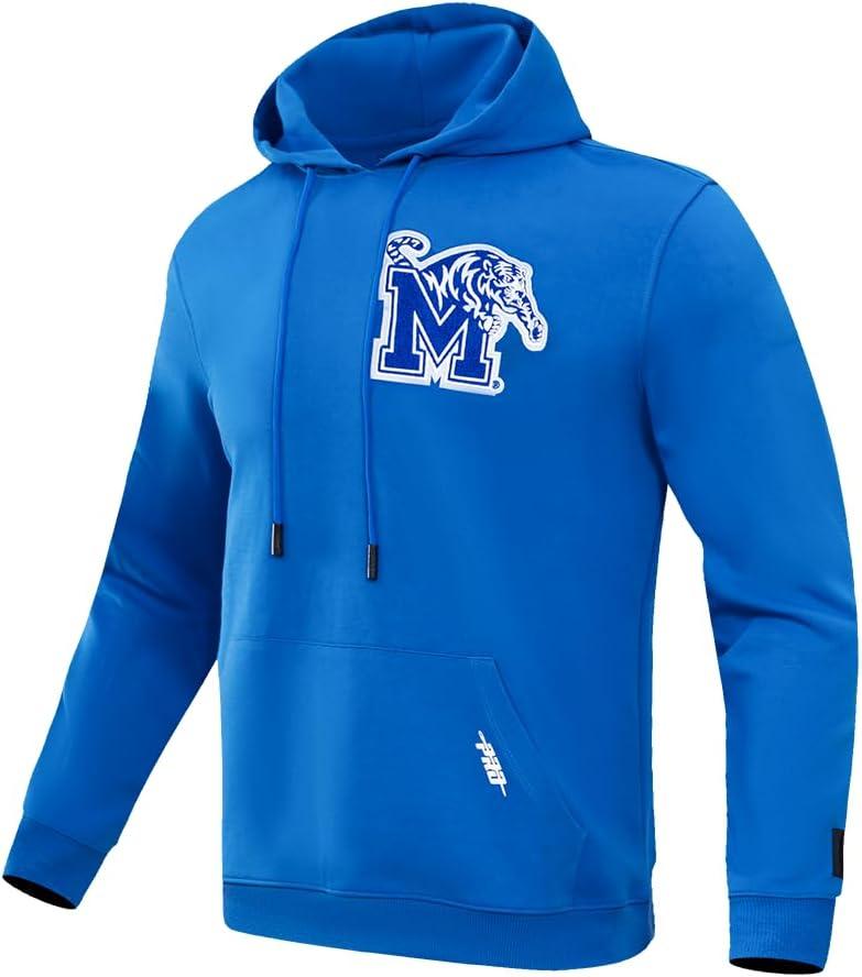 imagePro Standard NCAA mens Mens College Classic Chenille Cotton Double Knit Pull Over HoodieRoyal Blue