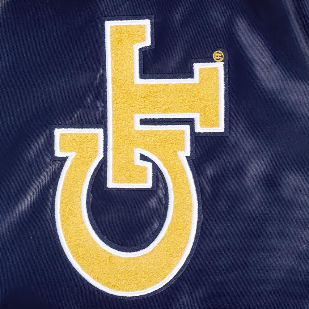 imagePro Standard NCAA mens Mens College Classic Chenille Satin JacketMidnight Navy