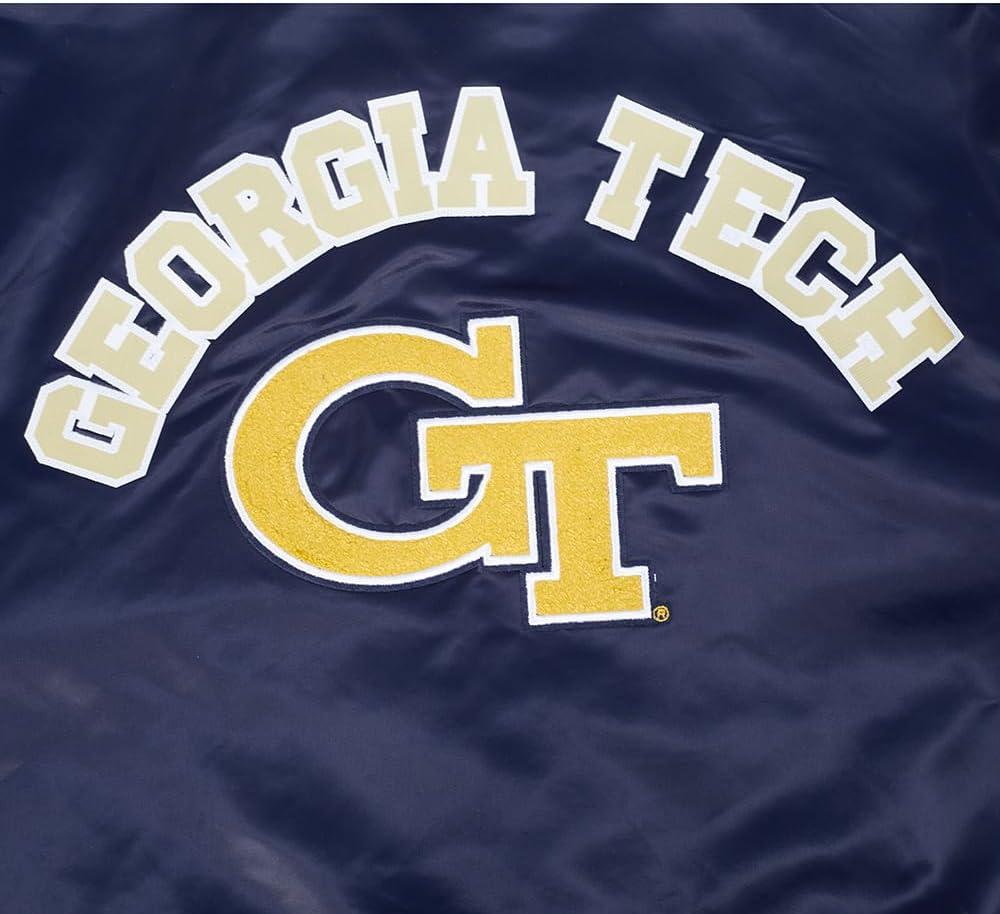 imagePro Standard NCAA mens Mens College Classic Chenille Satin JacketMidnight Navy