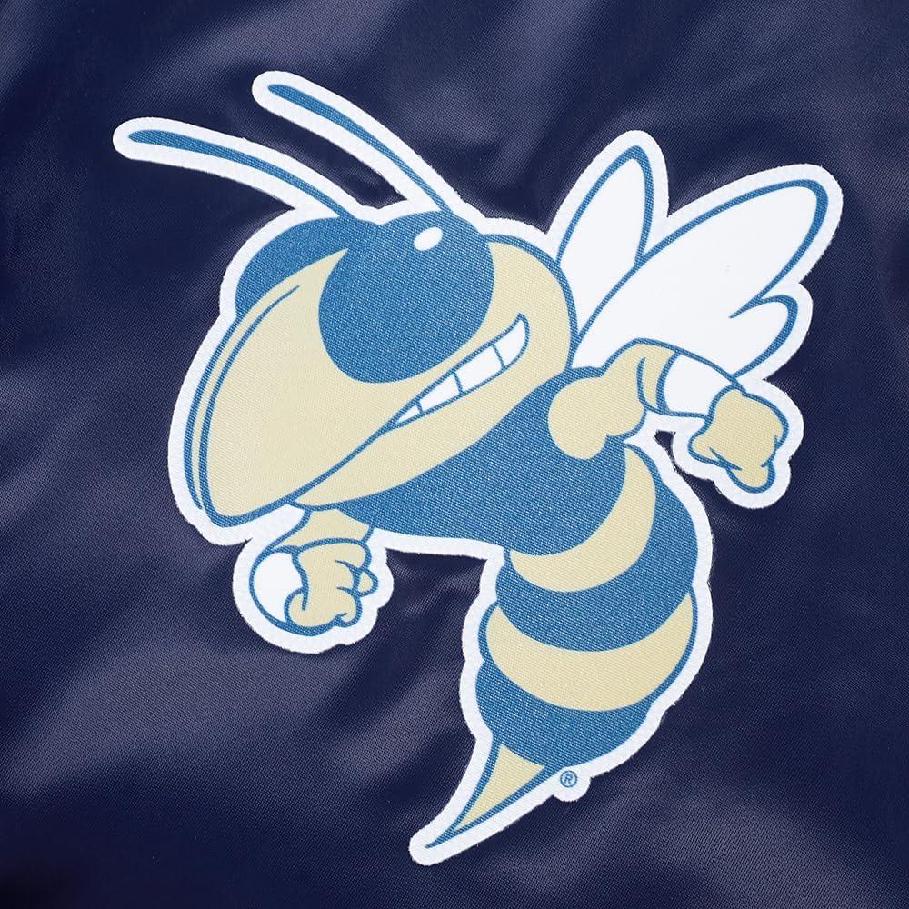 imagePro Standard NCAA mens Mens College Classic Chenille Satin JacketMidnight Navy