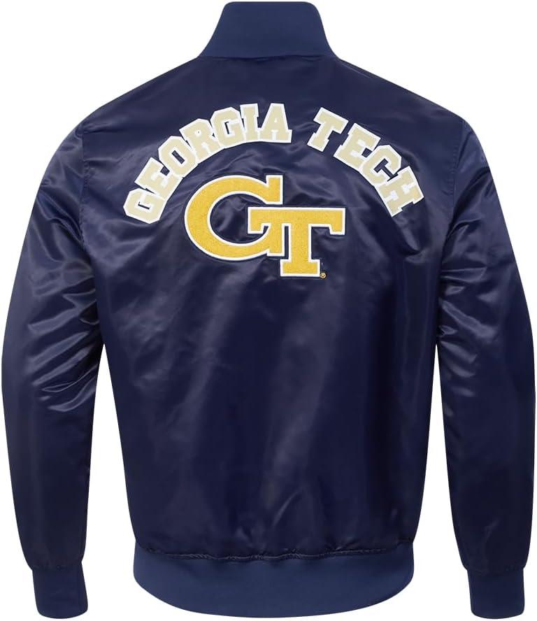 imagePro Standard NCAA mens Mens College Classic Chenille Satin JacketMidnight Navy