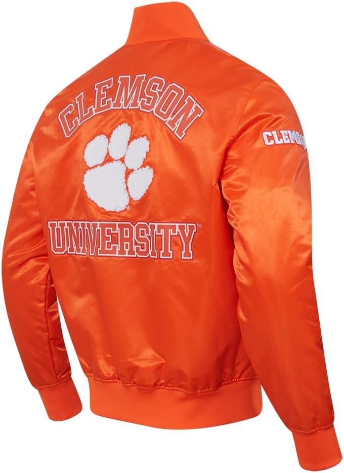 imagePro Standard NCAA mens Mens College Classic Chenille Satin JacketOrange