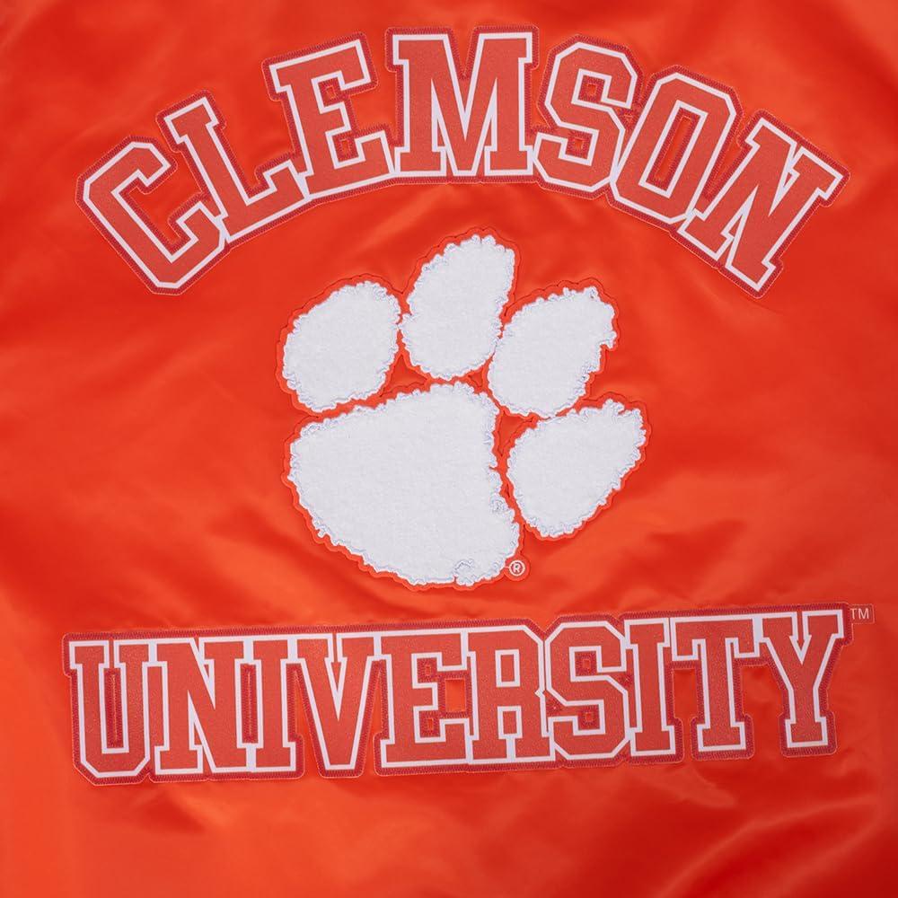 imagePro Standard NCAA mens Mens College Classic Chenille Satin JacketOrange