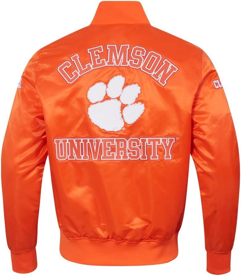 imagePro Standard NCAA mens Mens College Classic Chenille Satin JacketOrange