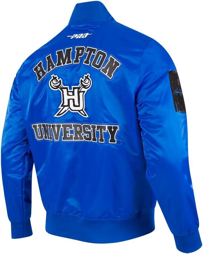 imagePro Standard NCAA mens Mens College Classic Chenille Satin JacketRoyal Blue